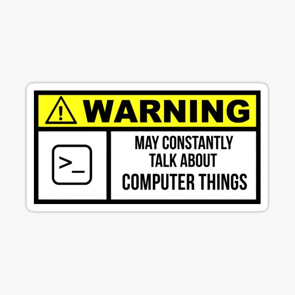 Computer Geek Sticker