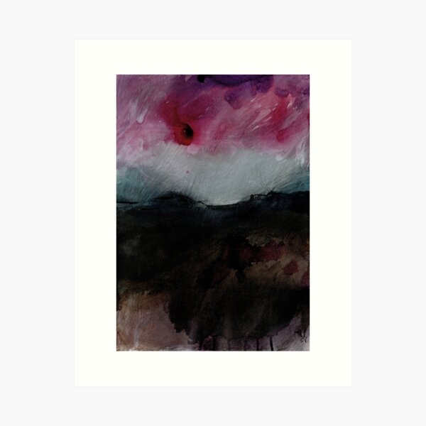 Storm Over the Dark Peak I - Peak District Landscape, Derbyshire art Art Print