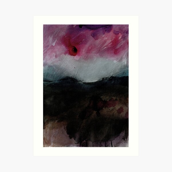 Storm Over the Dark Peak I - Peak District Landscape, Derbyshire art Art Print