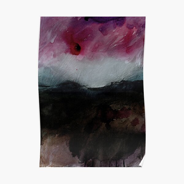 Storm Over the Dark Peak I - Peak District Landscape, Derbyshire art Poster