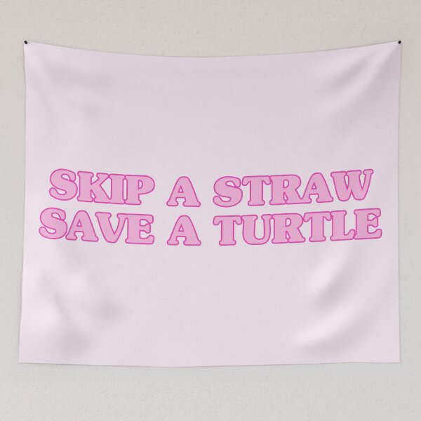 Item preview, Skip a Straw, Save a Turtle (Pink) designed and sold by kassiopeiia.
