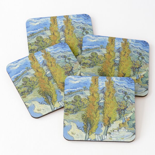 Item preview, Poplars at Saint-Rémy - Vincent Van Gogh painting designed and sold by Bebichic.