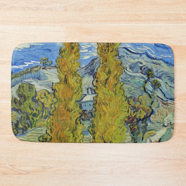Item preview, Poplars at Saint-Rémy - Vincent Van Gogh painting designed and sold by Bebichic.