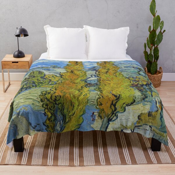 Item preview, Poplars at Saint-Rémy - Vincent Van Gogh painting designed and sold by Bebichic.
