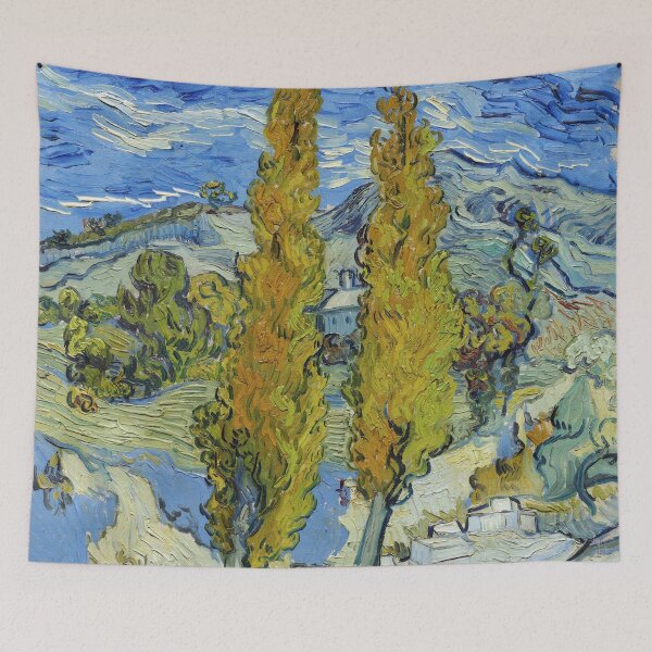 Item preview, Poplars at Saint-Rémy - Vincent Van Gogh painting designed and sold by Bebichic.