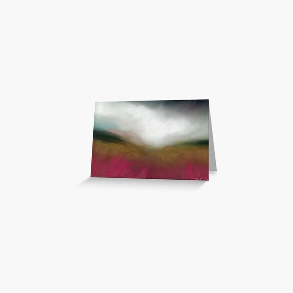 Rain over Burbage Moor Greeting Card