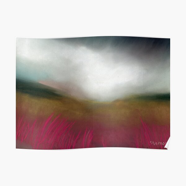 Rain over Burbage Moor Poster