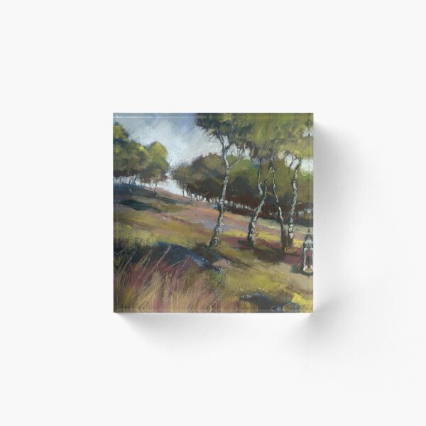 Birch Trees, Hathersage Moor Acrylic Block