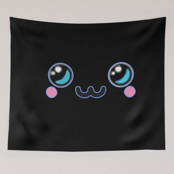 Item preview, Kawaii cute blue eye happy face designed and sold by Kam-designs.