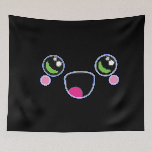 Item preview, cute green eye mega happy face designed and sold by Kam-designs.