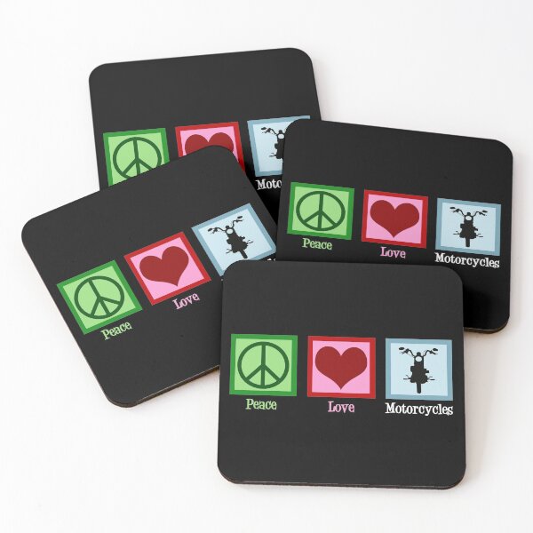 Item preview, Peace Love Motorcycles designed and sold by Epic Love Designs.