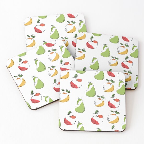 Item preview, Fuits illustration pear apple orange designed and sold by trajeado14.