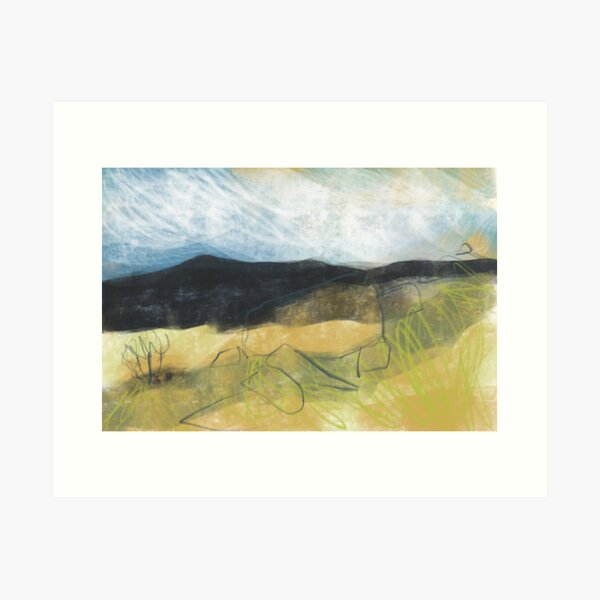Higger Tor from Longshaw - Peak District art print Art Print