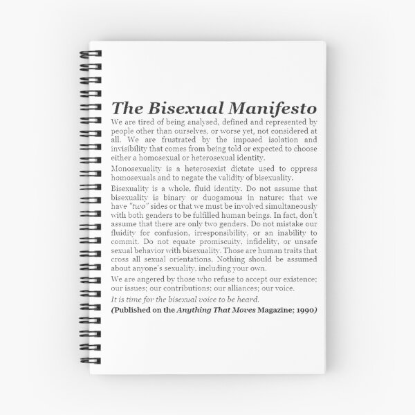 Item preview, The Bisexual Manifesto (1990) designed and sold by ugliberry.