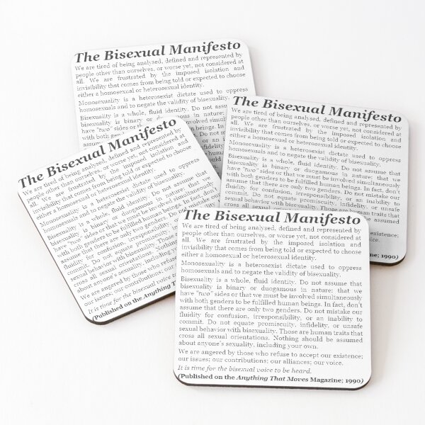 Item preview, The Bisexual Manifesto (1990) designed and sold by ugliberry.