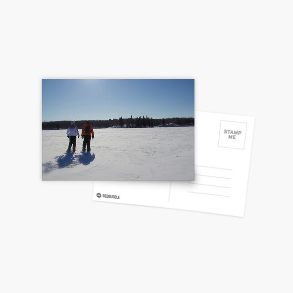 A Pair of Snowshoers Postcard