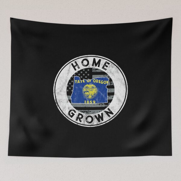 Item preview, Oregon Native Home Grown Quote State American Flag Pride OR design designed and sold by CreatedByHeidi.