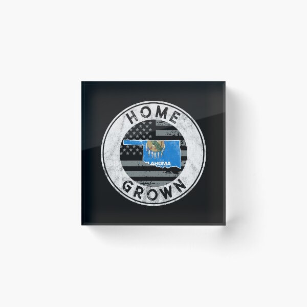 Item preview, Oklahoma Native Home Grown Quote State American Flag Pride design designed and sold by CreatedByHeidi.