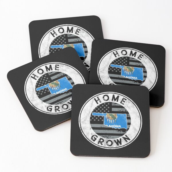 Item preview, Oklahoma Native Home Grown Quote State American Flag Pride design designed and sold by CreatedByHeidi.