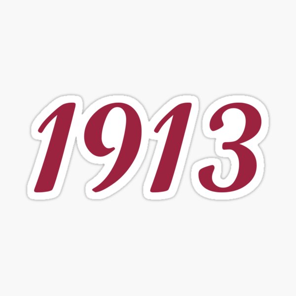"1913" Sticker for Sale by LukeZ1986 | Redbubble