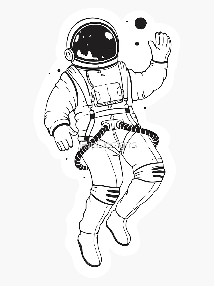 Discover Cute Spaceman Astronaut Sticker