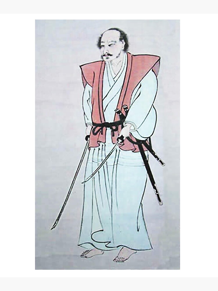 MUSASHI. Miyamoto Musashi, Self-portrait, Samurai, writer and artist, c. 1640. by TOMSREDBUBBLE
