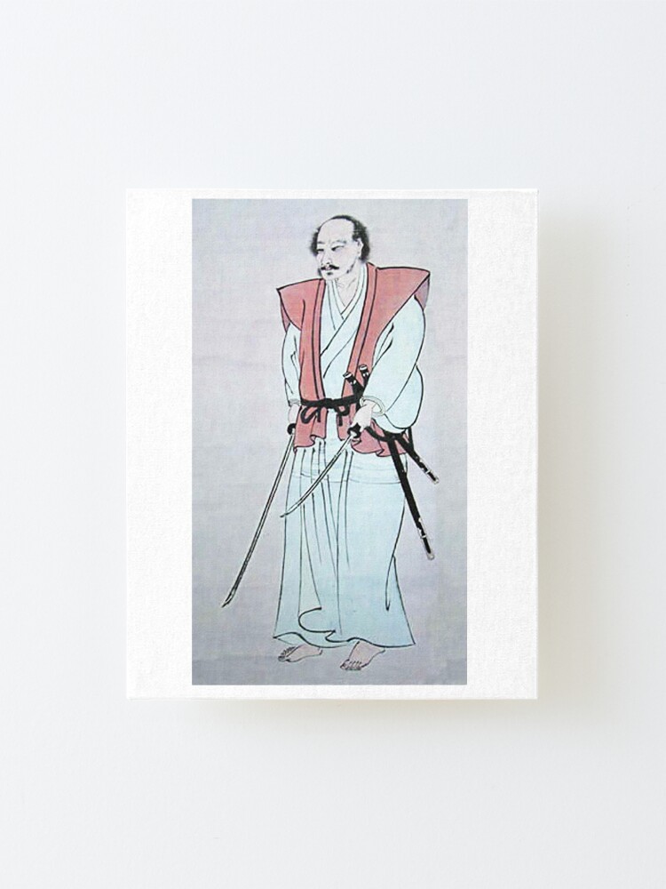 Alternate view of MUSASHI. Miyamoto Musashi, Self-portrait, Samurai, writer and artist, c. 1640. Mounted Print