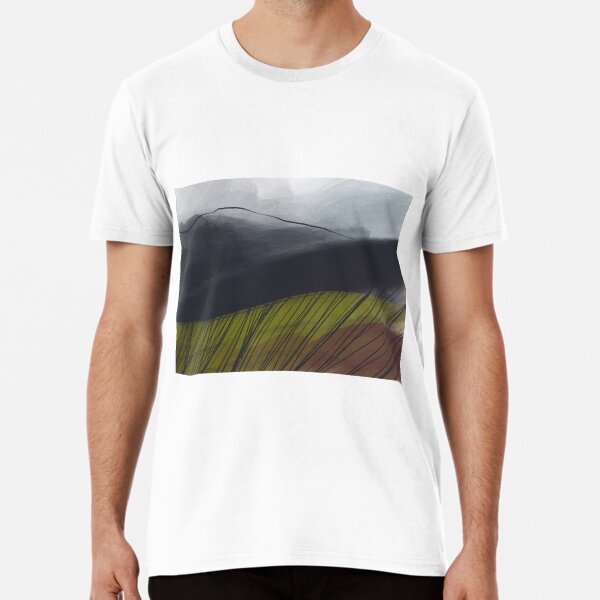 Autumn Storm - Peak District landscape art Premium T-Shirt