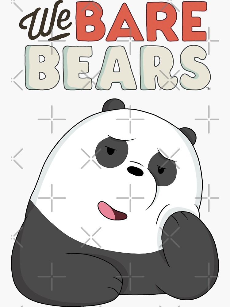 "We Bare Bears - Panda" Sticker by ValentinaHramov | Redbubble