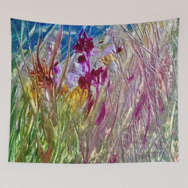 Item preview, Encaustic wax   “Blue Skies Above” designed and sold by Angela Haig-Harrison.