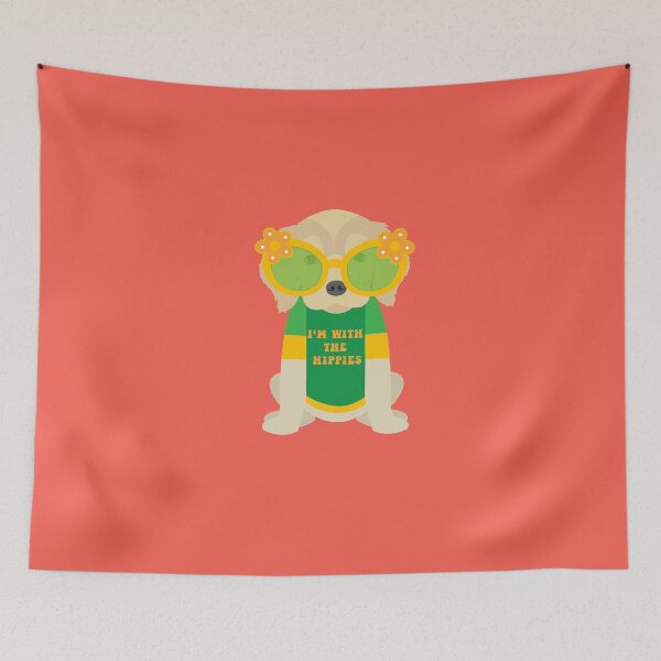 Item preview, Golden Retriever puppy, I''m With The Hippies designed and sold by Pamela  Marie.