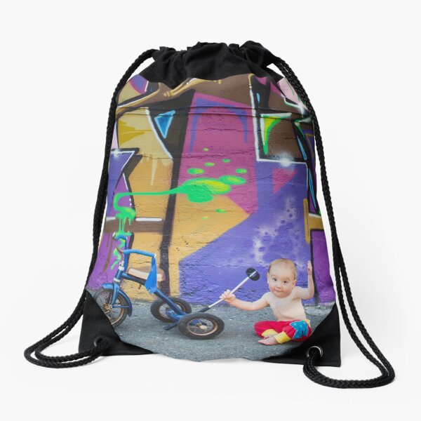 Pinup Bike Polo Cutie #7 Drawstring Bag