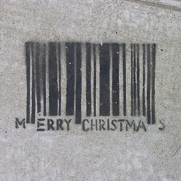 Composite Image Of Stencil Graffiti >> Merry Christmas Barcode Stencil Graffiti Greeting Cards By Steve Composite Image Of Stencil Graffiti >> Merry Christmas Barcode Stencil Graffiti Greeting Cards By Steve