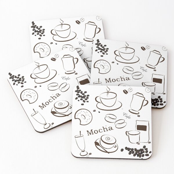 Item preview, Coffee Background Pattern designed and sold by serenaking.