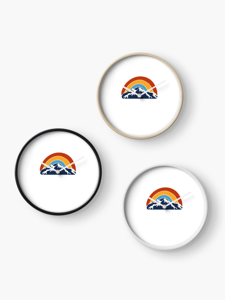 Thumbnail 3 of 4, Clock, rainbow designed and sold by Vectorqueen.