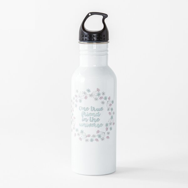 Un verdadero amigo en el universo. Botella de agua