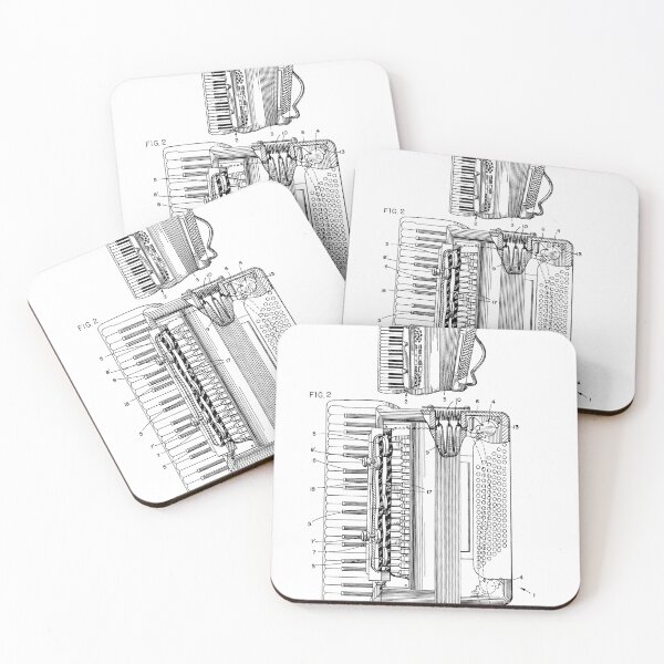 Item preview, Accordion Patent 1957 - Black designed and sold by InkedArtPrints.