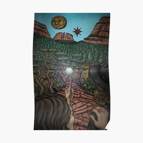 She Illuminates the Path by Ordovich Poster
