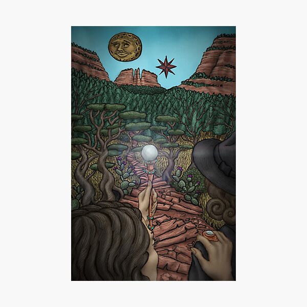 She Illuminates the Path by Ordovich Photographic Print