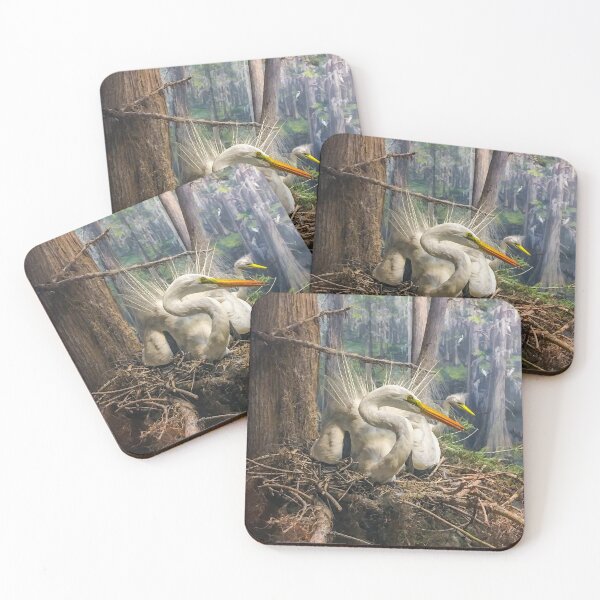 Item preview, Snowy Egret in Nest designed and sold by Candice Davis.