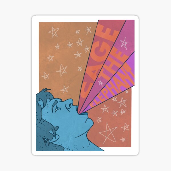 Vintage Cage The Elephant Sticker