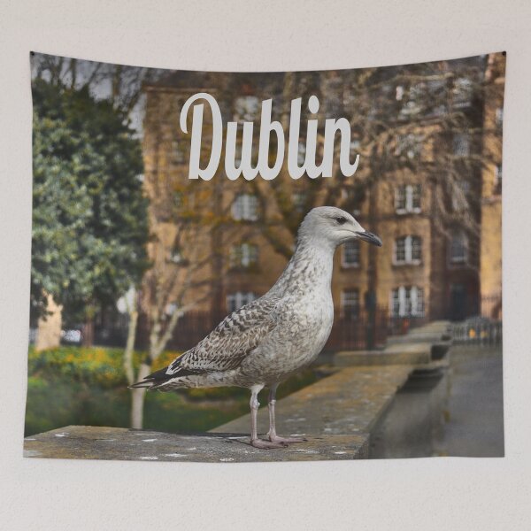 Item preview, Dublin Ireland Bird on Brick Wall designed and sold by mwagie.