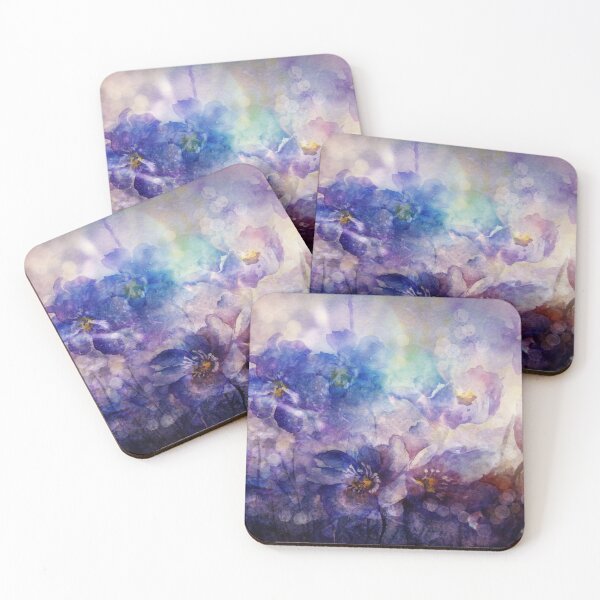 Item preview, Blue watercolor floral dream designed and sold by Art by Lilia.