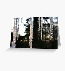 Icicles in Sunlight Greeting Card