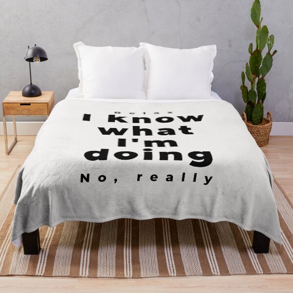 Item preview, Relax I know white Cute Funny Gift Sarcastic Happy Fun designed and sold by EpsilonEridani.