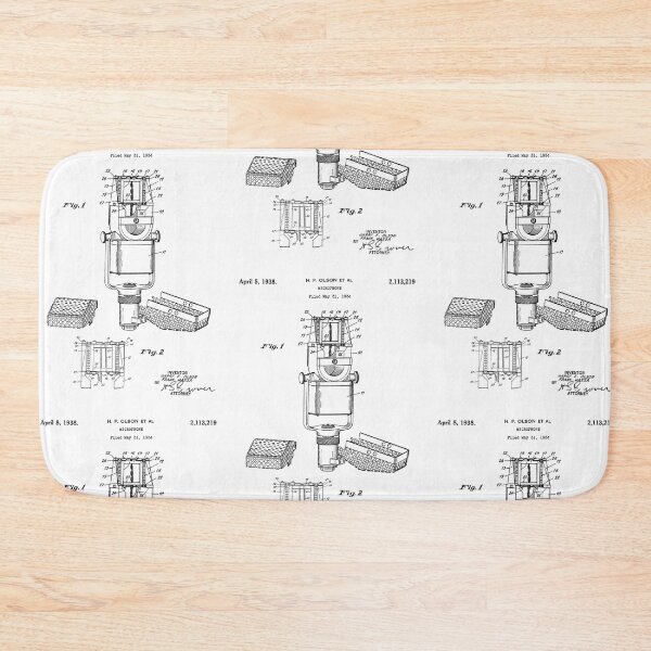 Item preview, Microphone Patent 1938 - Black designed and sold by InkedArtPrints.