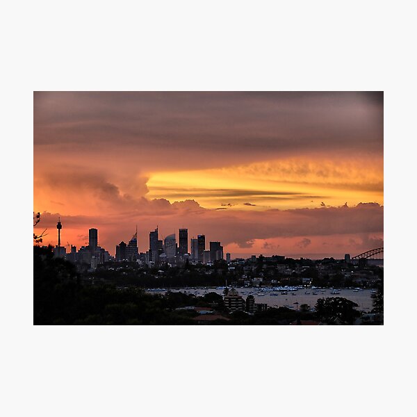 Caramel sky Photographic Print