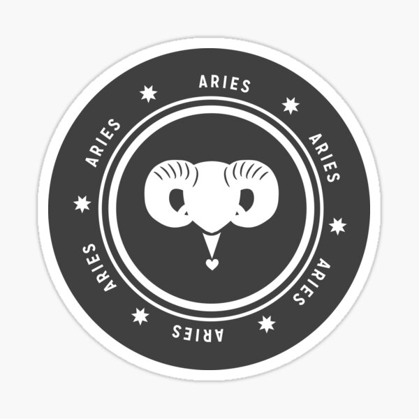 Aries - Dark Sticker