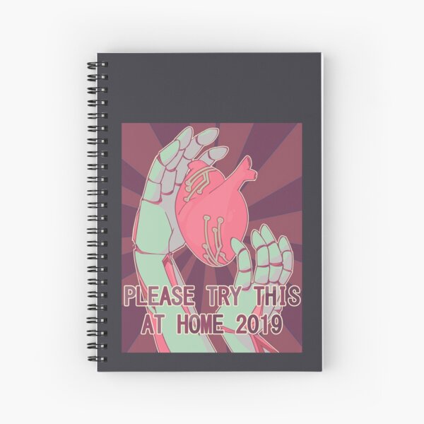 cybernetic cradle - text Spiral Notebook