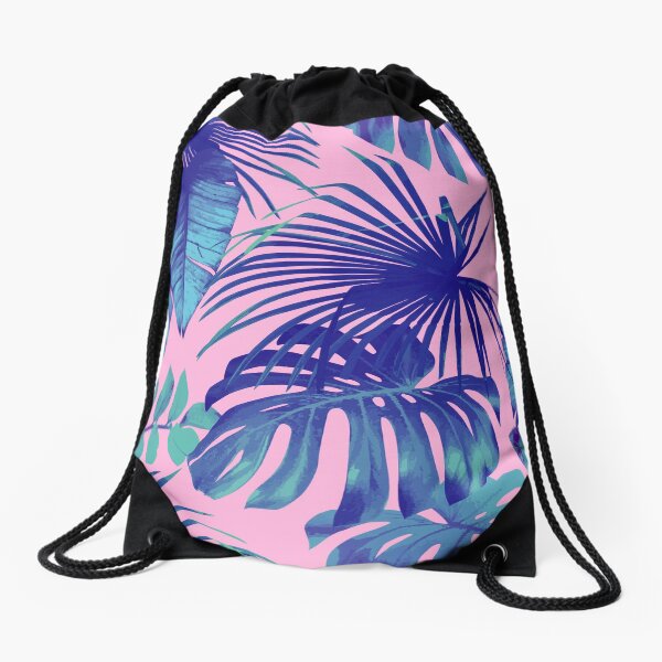 Item preview, Pink & Blue Tropical Palm Leaf designed and sold by newburyboutique.